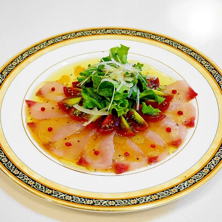 ご家庭でレストランの味を!シイラのカルパッチョ
